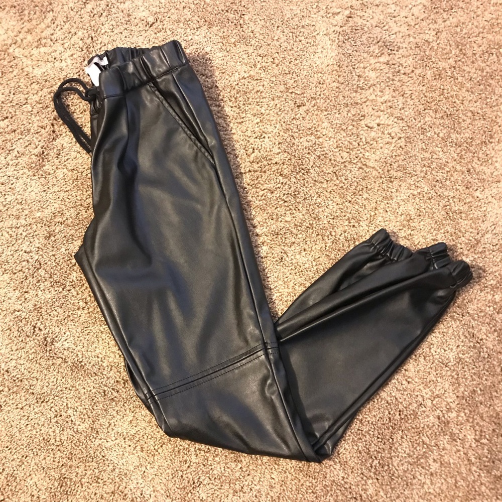 Forever 21 | Faux Leather Joggers
